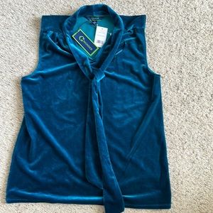 Velvet Sleeveless Shell.  NWT.